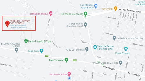 Imagen 6 de 6 de Amplio Lote En Venta En El Corte, Barrio Reserva Privada Los Cerros, Yerba Buena