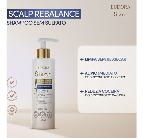 Kit Shampoo E Condicionador Eudora Siàge Anticaspa Dermo
