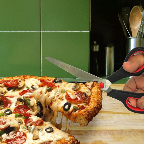 ' 2 Game Tijeras For Corting Pizza With Spatula For Servir