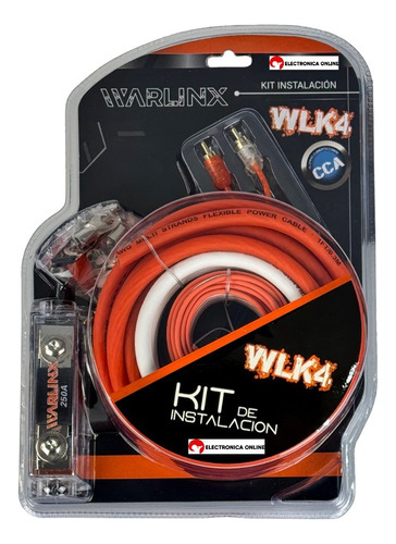 Kit Instalación Para Amplificador Waraudio Calibre 4 Warlinx