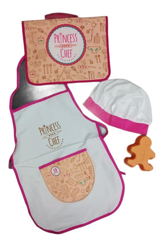 Imagen 2 de 6 de Valija De Cocinera Princesa Chef Con Accesorios Educando