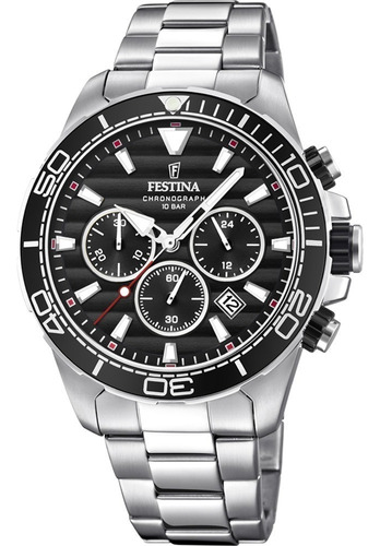 Reloj Festina Prestige F20361 Crono 100% Acero Cristal 100m