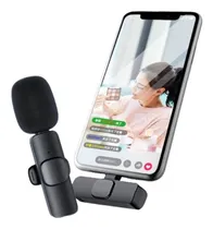 Comprar Microfone Lapela Celular iPhone Android Tipoc Sem Fio Duplo Cor Microfone Lapela celular Preto