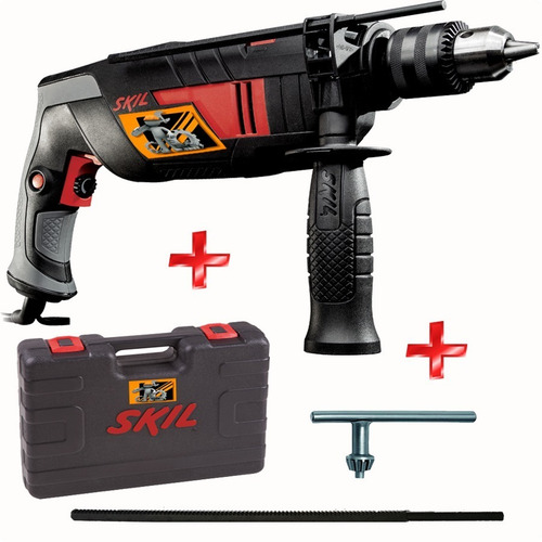 Taladro Percutor Skil 6060 13 Mm 700watts Vel Variable + Accesorios Maletin Electrico Manual Madera Hormigon Acero Skill