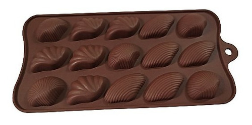 Molde Silicona Flexible Conchas De Mar Chocolatería