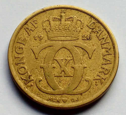 Moneda De Dinamarca, 1 Krone 1926.