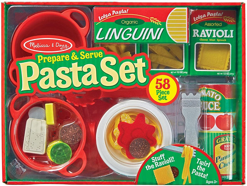 Juego De Ppasta Comida Alimentos De Juguete Melissa Doug