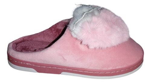Pantufla Mujer Peluche Moda Casual Dama Pantunfla Denali
