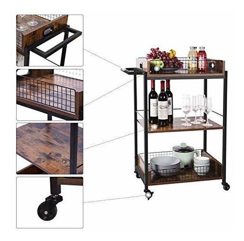Imagen 4 de 6 de X-cosrack Home Bar Y Carros De Servicio, Islas Y Carros De C