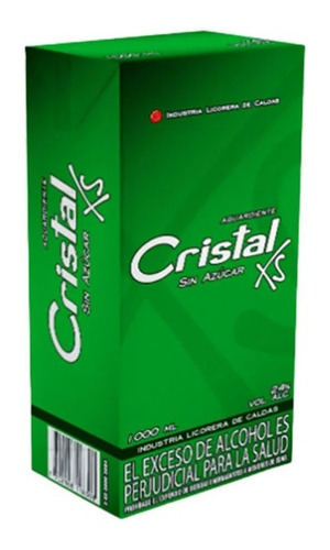 Aguardiente Cristal Xs Litro - mL a $40