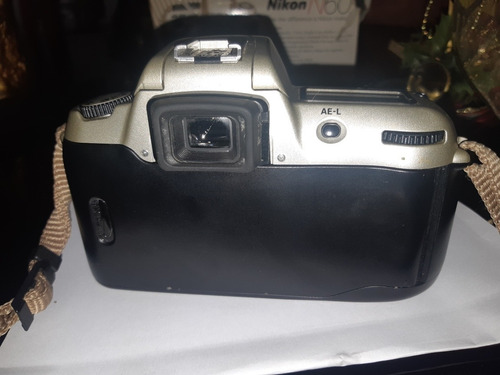 Máq Fotograf Analógica Nikon N60 + Objetiva + Flash Vivitar