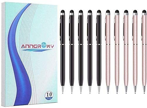 Lapiz Optico Stylus Pen Universal 2 En 1 Punta Goma 10 Uds