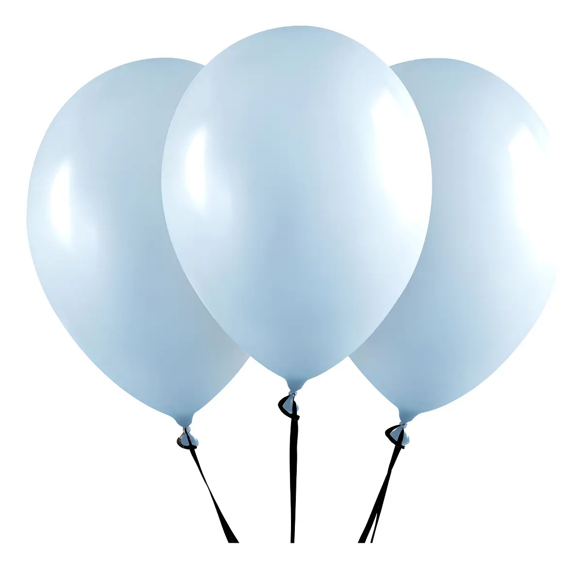 Balão 16 Polegadas Redondo Látex Azul Candy Color Art-Latex 12un