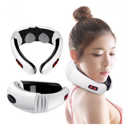 Masajeador Inteligente Portátil Para El Cuello Xchws C Color Blanco