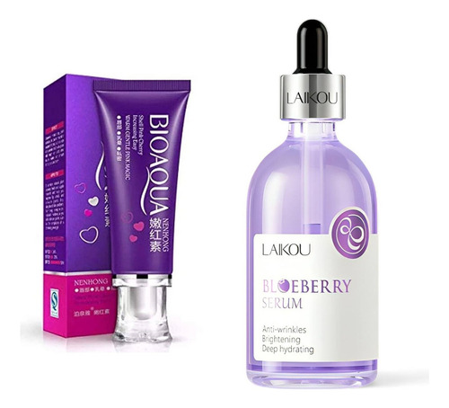 Pack Crema Despigmentante Bioaqua Y Serum Blueberry Laikou