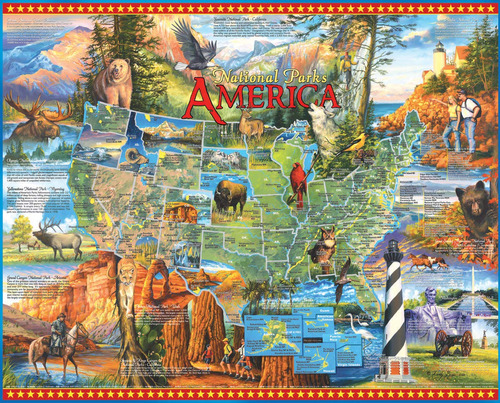 White Mountain Puzzles National Parks - Rompecabezas De 1000