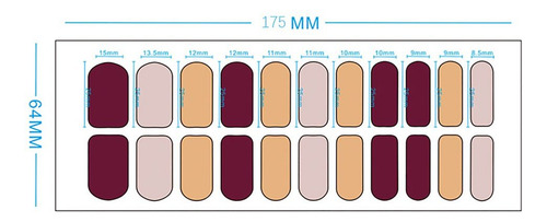 Calcomanías Para Uñas 22 Tiras Nail Art Floral