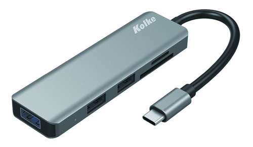 Imagen 1 de 1 de Hub Usb C 6 En 1 Adaptador Sd Micro Sd 3.0 Kolke Kch 430