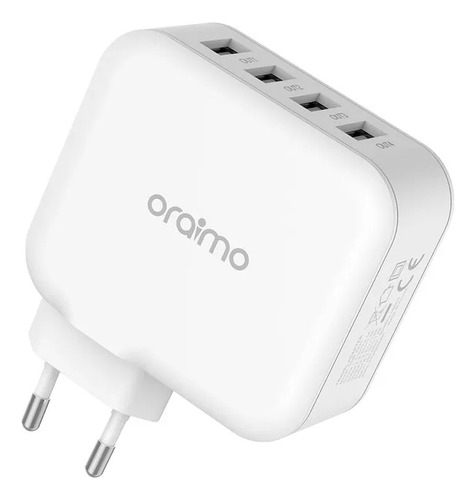 Cargador De Pared Powercube 4p Oraimo Color Blanco