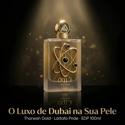 Perfume Tharwah Gold Lataffa Feminino 100ml Eau De Parfum