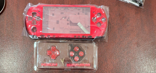 Carcasa Psp Slim 3000 Color Rojo Sony Psp Completa