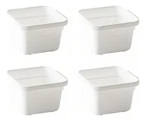Comprar Set X4 Organizador De Cajon Plastico Cuadrado Alto Plasutil