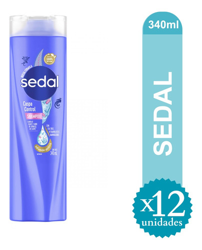 Shampoo Sedal Caspa Control X 340ml Caja X12u - Ma