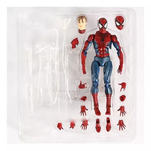 Homem Aranha Classico 15 Cm Mafex 075 The Amazing Spider-man