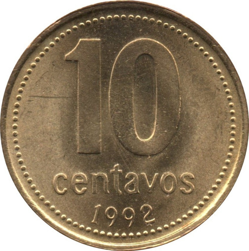 Moneda Argentina 10 Centavos 1992