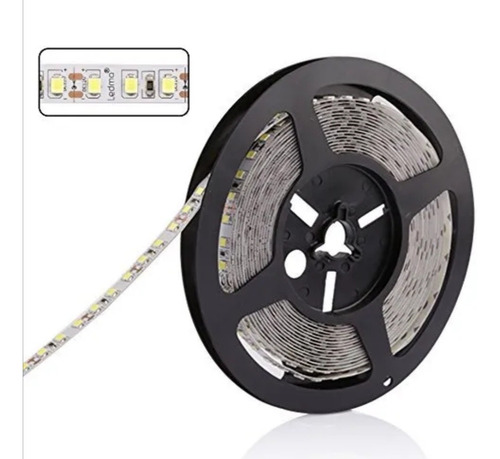 Imagen 4 de 7 de Tira Led Luz Blanca 5050 Ip65 Con Eliminador