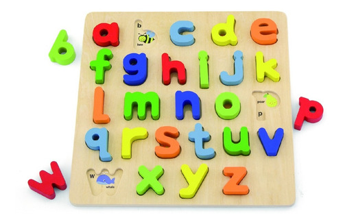 Puzzle Encastre Alfabeto Letras Minúsculas Juego Didáctico 