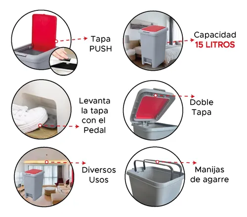 Caneca Rectangular 15 Litros