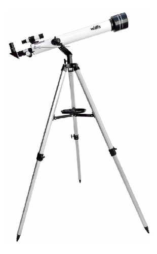 Telescopio Refractor Wallis Con Montura Altazimutal Blanco