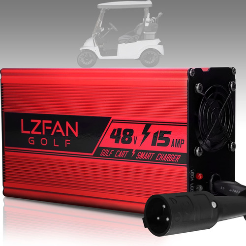 Lzfan Cargador Carrito Golf Para Conector Redondo 3 Pin