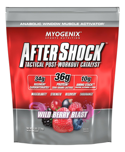 Supplement Myogenix Aftershock Post Workout 2.7kg Wildberry