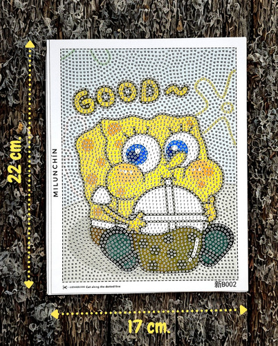 Pintura En Diamantes Diamonds C/porta Retrato Kitty Y Mas Bob Esponja