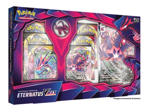 Box Pokémon Coleção Premium Eternatus Vmax  - Copag