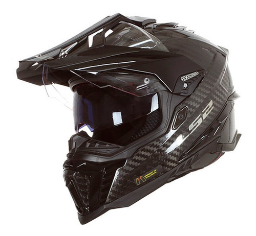 Casco Ls2 Mx701 Explorer Carbono Brillo