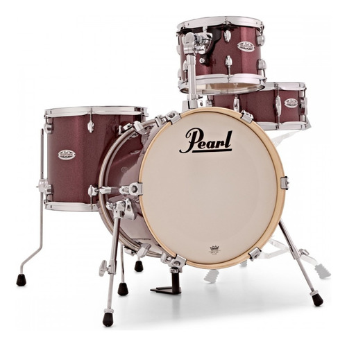 Pearl Midtown Bateria 4 Cuerpos Bombo 16 10 13 Redo 13 Color Black Cherry Glitter