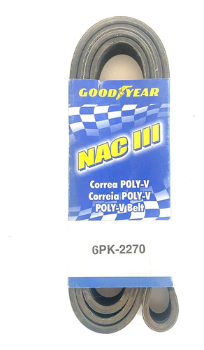 Correa Poly V 6pk-2270 Vw Gol, Vw Saveiro, Ford Ranger Nafta