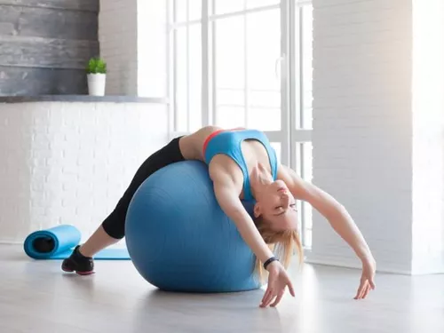 Pelota De Yoga 65 Cm Pilates Fitball Suiza + Inflador 
