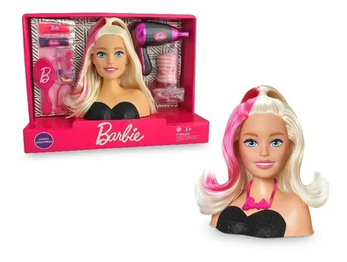 Busto Da Barbie Styling Head Hair Pupee Parcelamento sem juros