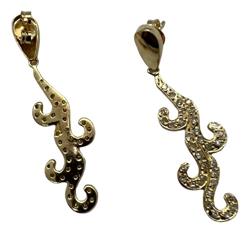 Brinco De Ouro 18k 750 Com Diamantes J R Joalheiro.