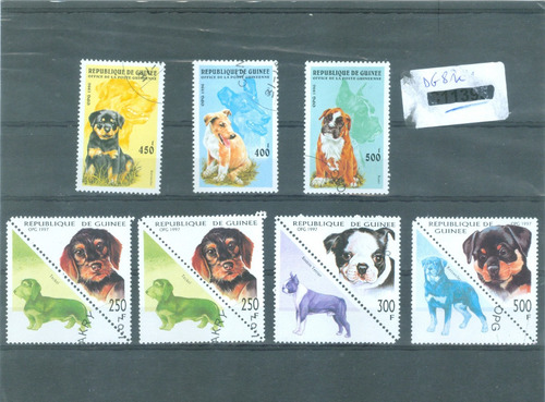 Rep Guinea 1996 97 : Perros Domesticos , Fauna - Usados