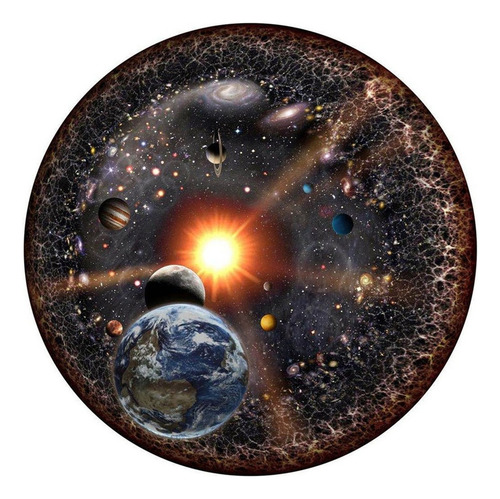 Puzzle Espacio Universo Rompecabezas Redondo Serie Rompecabe