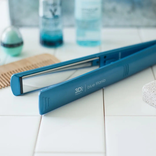 Plancha Alisadora Gama Elegance Blue Titanio 3d Ultra Ion | Cuotas sin  interés