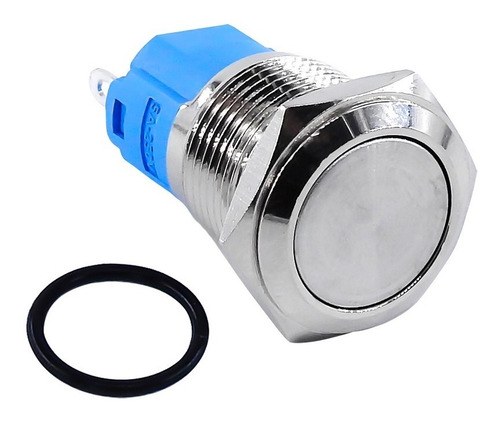 Push Button Metal 12v 250v 5a Interruptor On/off 16mm Na/ Nc