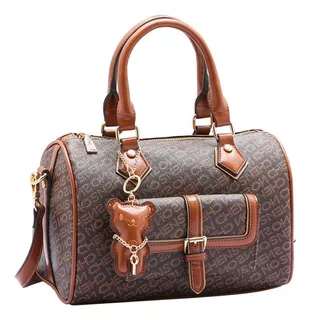 Bolsa Bau Tote Transversal Feminina Chenson 84143 Monograma