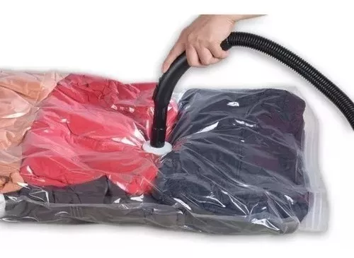 Bolsa Para Guardar Ropa Al Vacio Ahorra Espacio Grande - $ 2.077