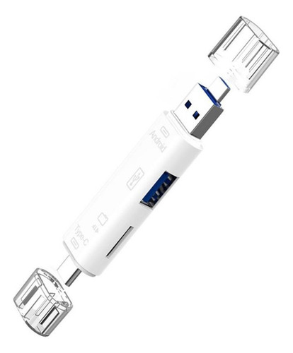 Lector Tarjetas  Usb Otg Tipo C Sd Micro  5 En 1